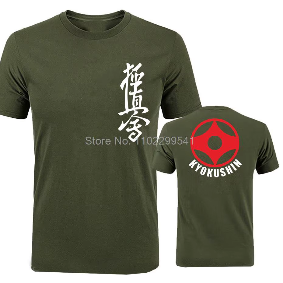 T-Shirt hommes unisexe T-Shirt noir t-shirts Homme t-shirts Kyokushin karaté Masutatsu huama karaté 