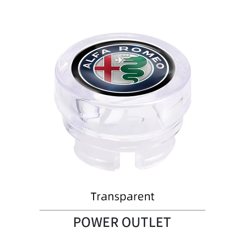 Autocollant de voiture Alfa Romeo, couvercle de décoration anti-poussière pour allume-cigare de voit