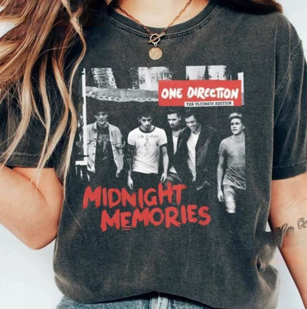 T-shirt One Direction World Tour, T-shirt One Direction Country Style coupe ample, unisexe, toutes s