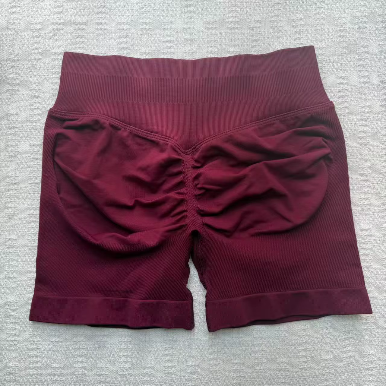 NO LOGO Nouveau haut court de sport pour femme, demi-zip, manches Roland, trou pour le pouce, bas cô
