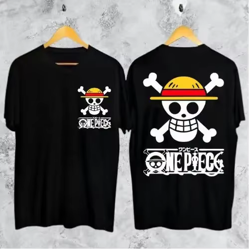 T-shirt One Piece pour hommes, Portgas D. Ace, Anime, été, garçon, printemps et automne, manches cou