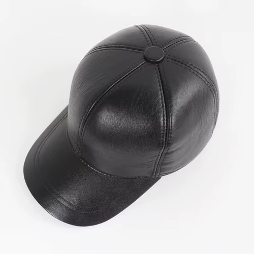 Hommes véritable peau de mouton en cuir casquettes mâle décontracté réel naturel peau de mouton en c