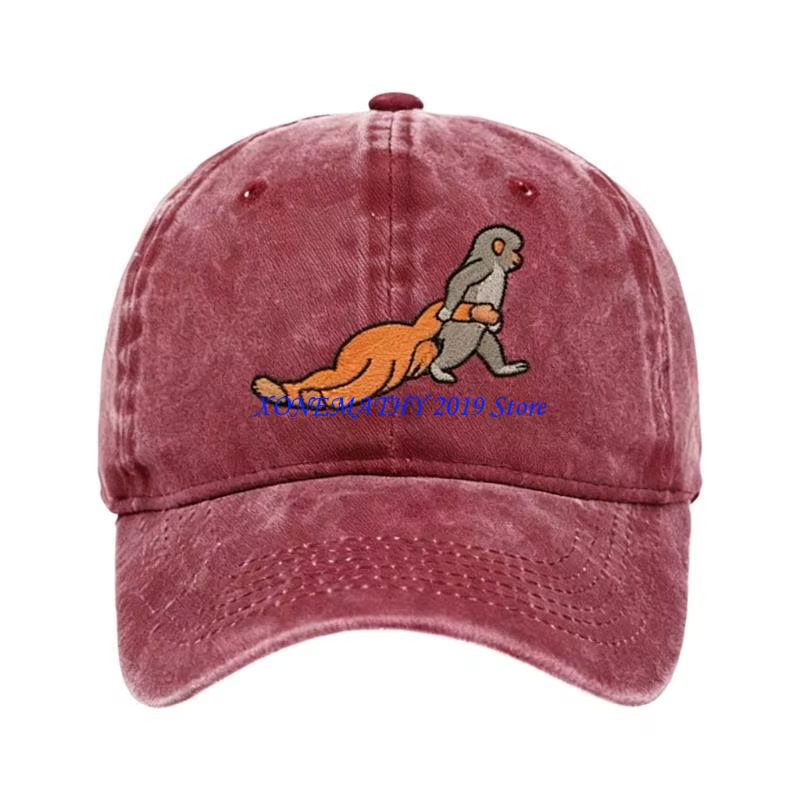 F42F – casquette Unique en langue canard sur le thème du singe, chapeau soleil réglable pour les sor