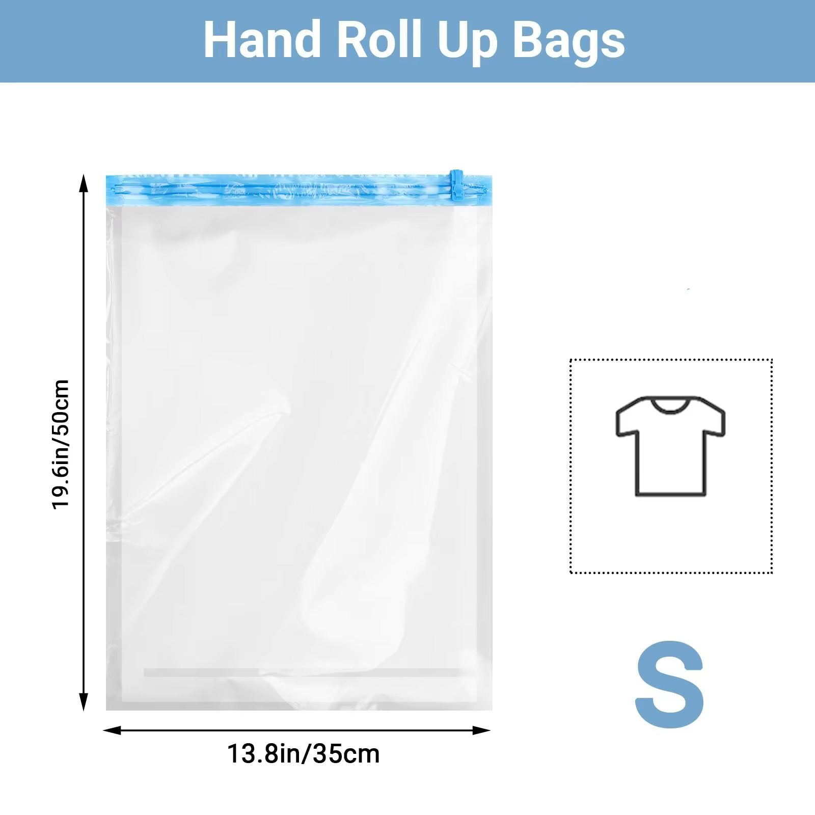 Sacs sous vide réutilisables pour vêtements de voyage, sacs de rangement à Compression enroulable po
