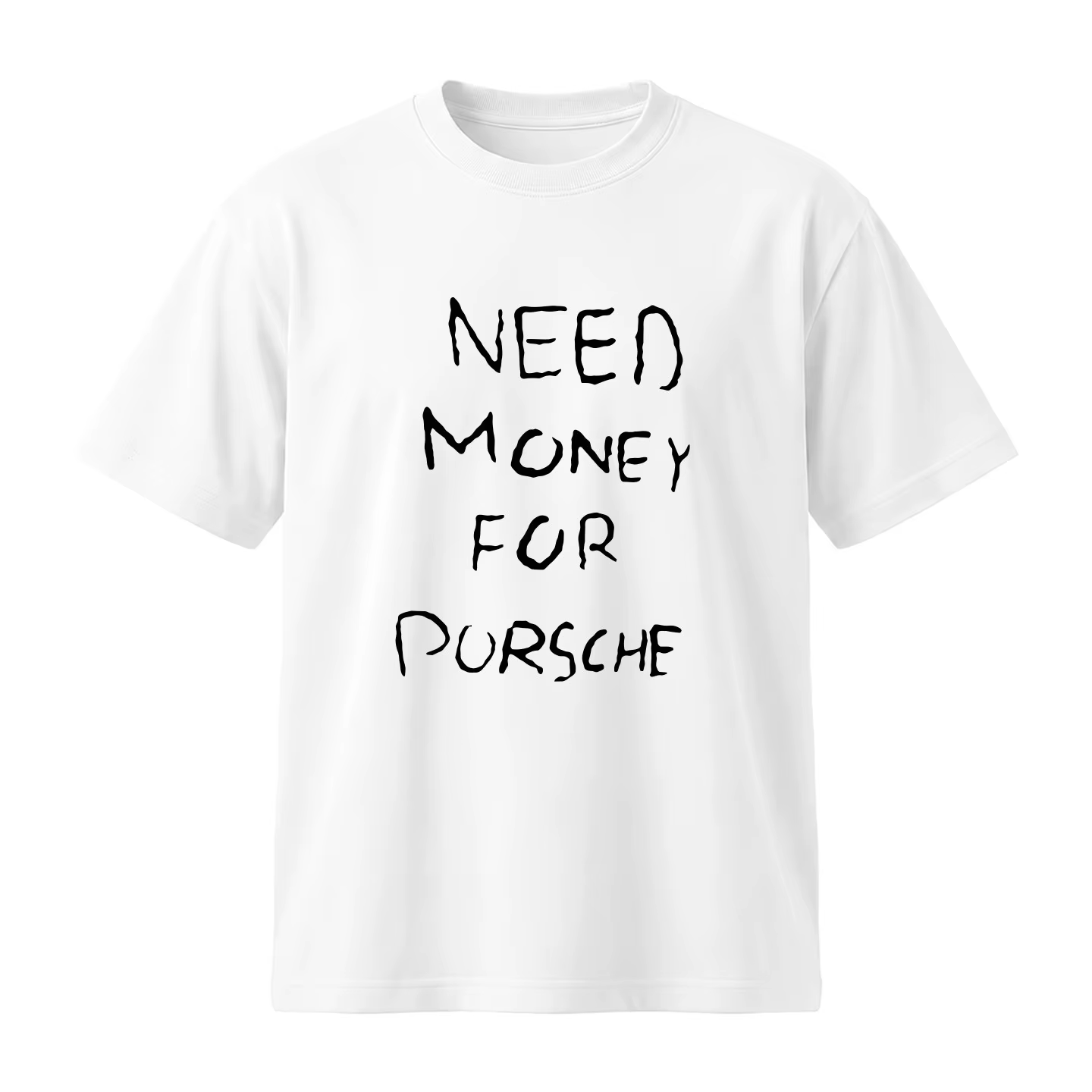 T-shirt tendance à manches courtes pour hommes et femmes, style américain, imprimé lettres amusantes