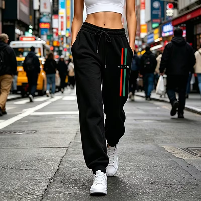 Pantalon de survêtement pour femme, tendance 2026, imprimé, décontracté, pour le sport en plein air,