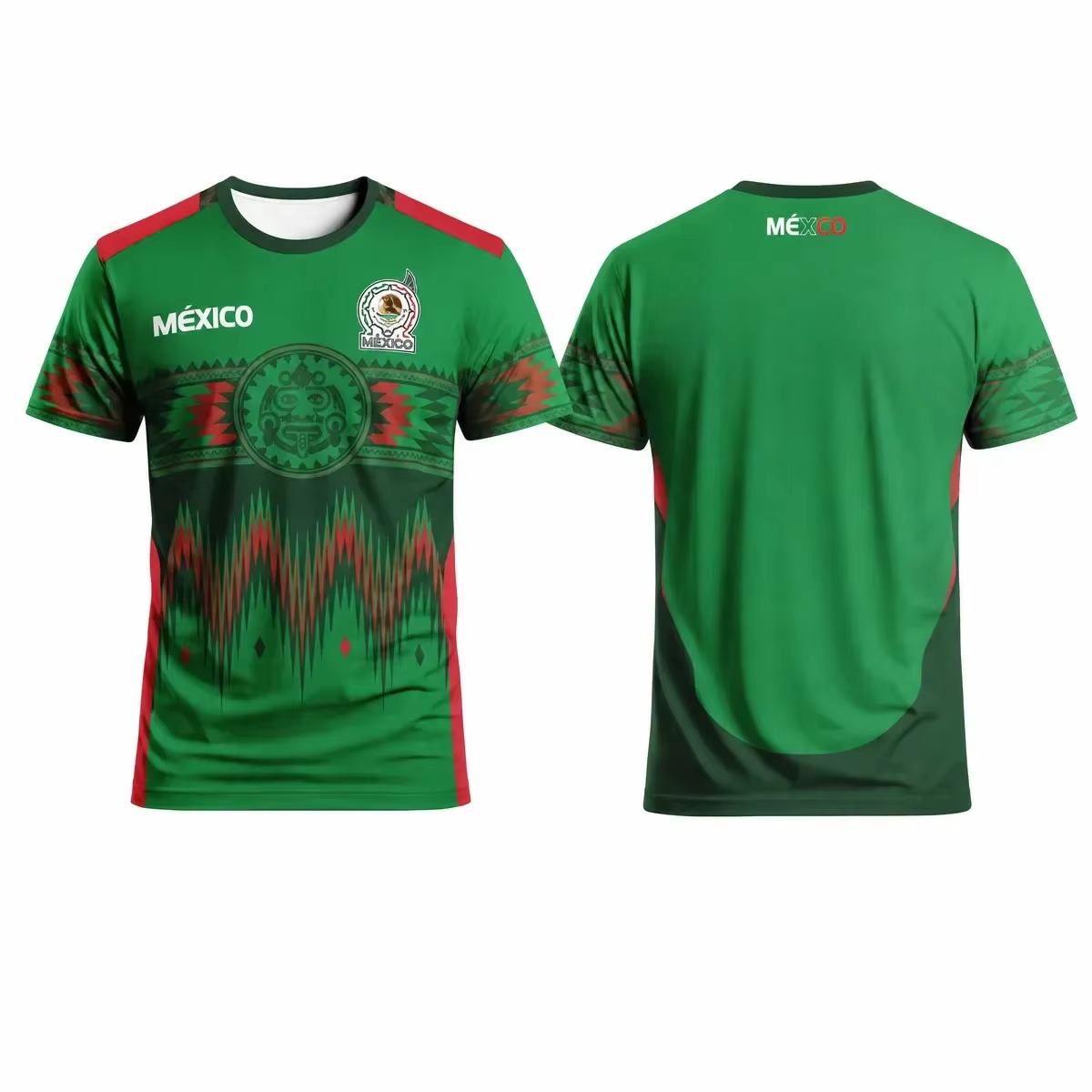 T-shirt graphique du Mexique pour hommes et femmes 2026, T-shirt à manches courtes imprimé en 3D, co