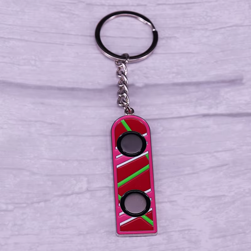 Retour vers le futur Hoverboard Keyring, Marty McFly, Hover Board Keychain, 80s Time Travel, Sci-fi 