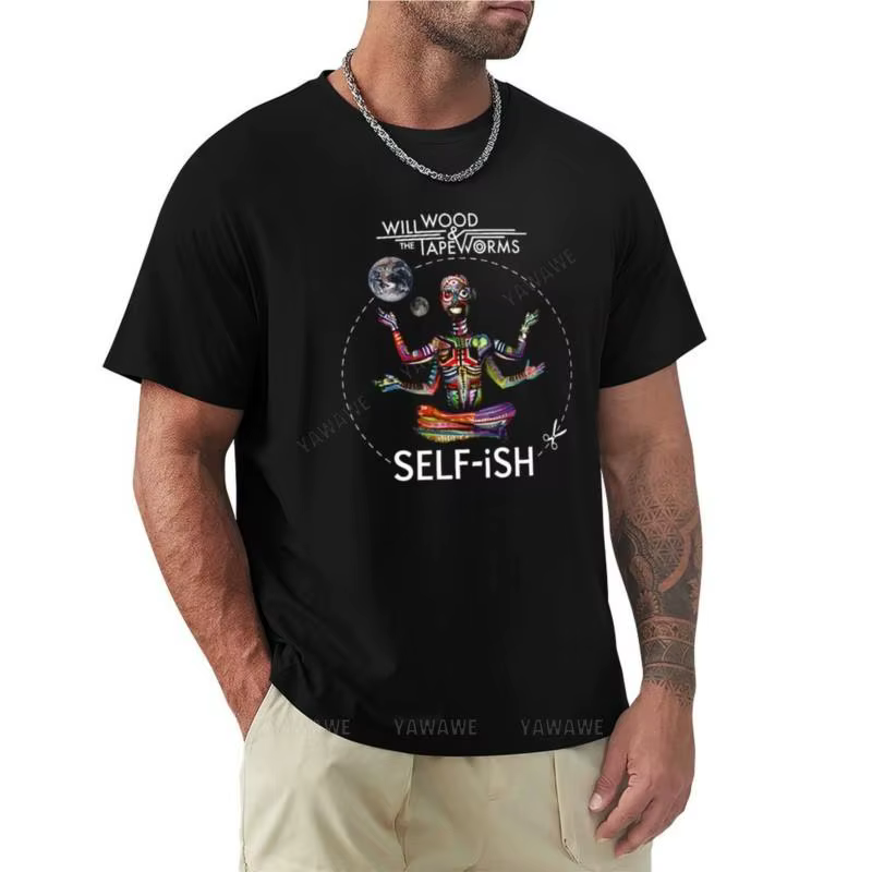 Selfish Self-ish Will Wood T-Shirt hauts mignons t-shirts graphiques chemises d'entraînement pour ho