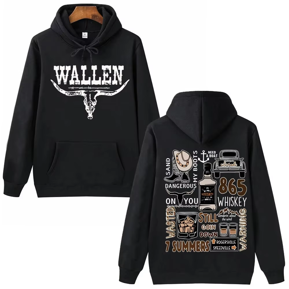 Morgan Wallen Western Country musique sweat à capuche homme femme Harajuku hauts pull sweat Fans cad