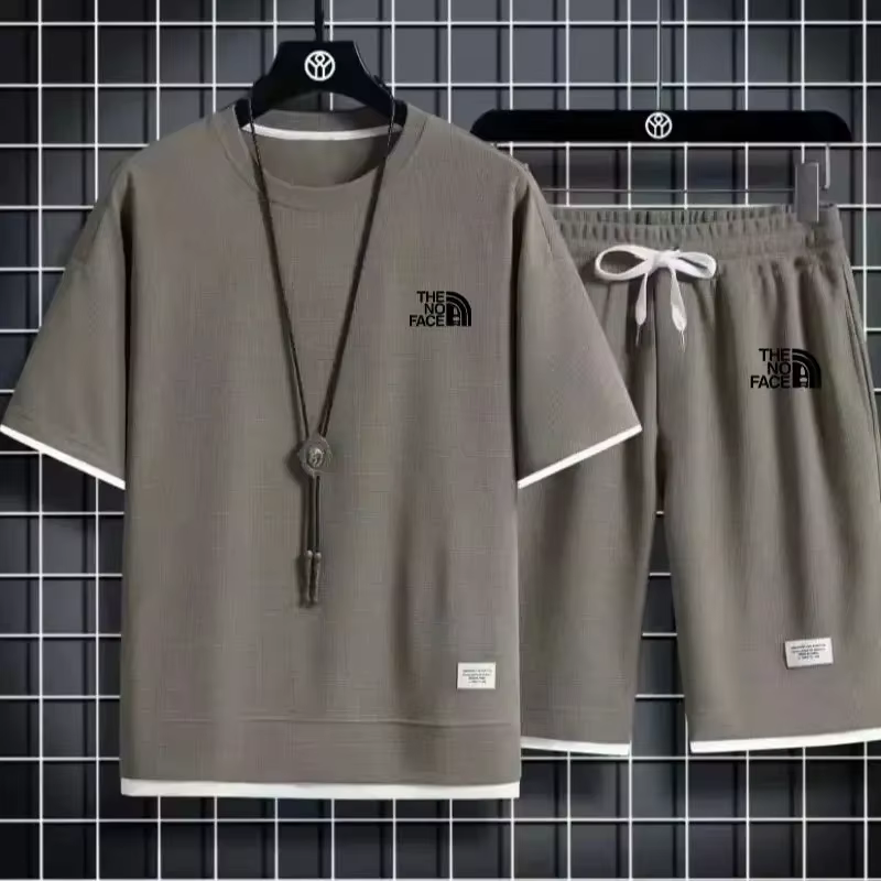 Ensemble d'été pour hommes, vêtements de sport à la mode, T-Shirt à manches courtes, ensemble de sho