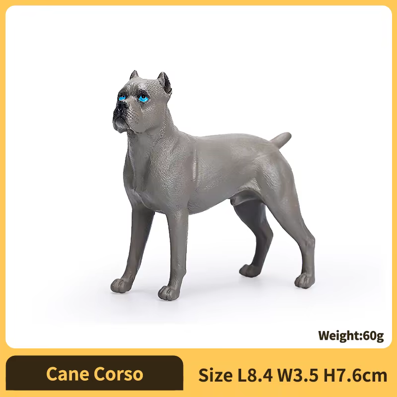 Figurine de chien réaliste, modèle de chien à collectionner, ornement décoratif, cadeaux parfaits po