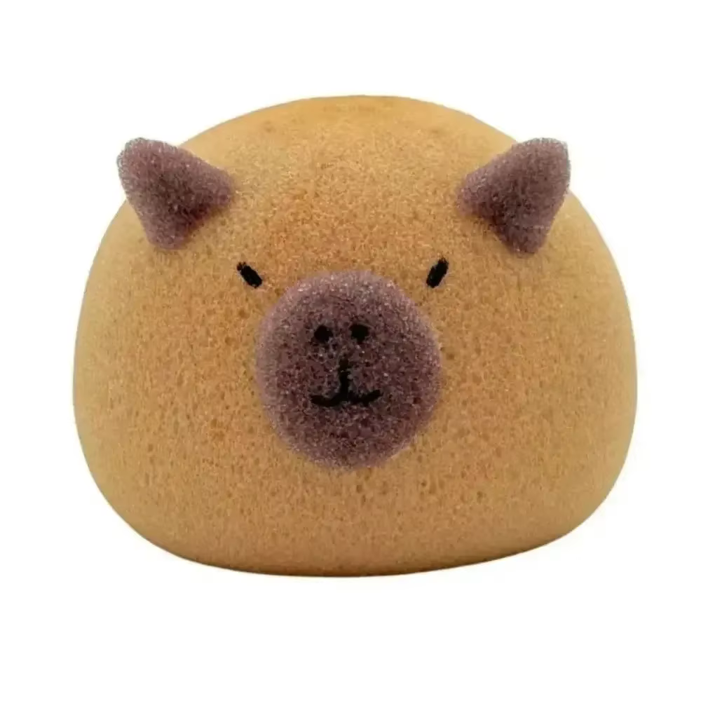 Capybara – boule d'éponge de bain, animaux de dessin animé, brosses de douche pour bébé, éponges à b