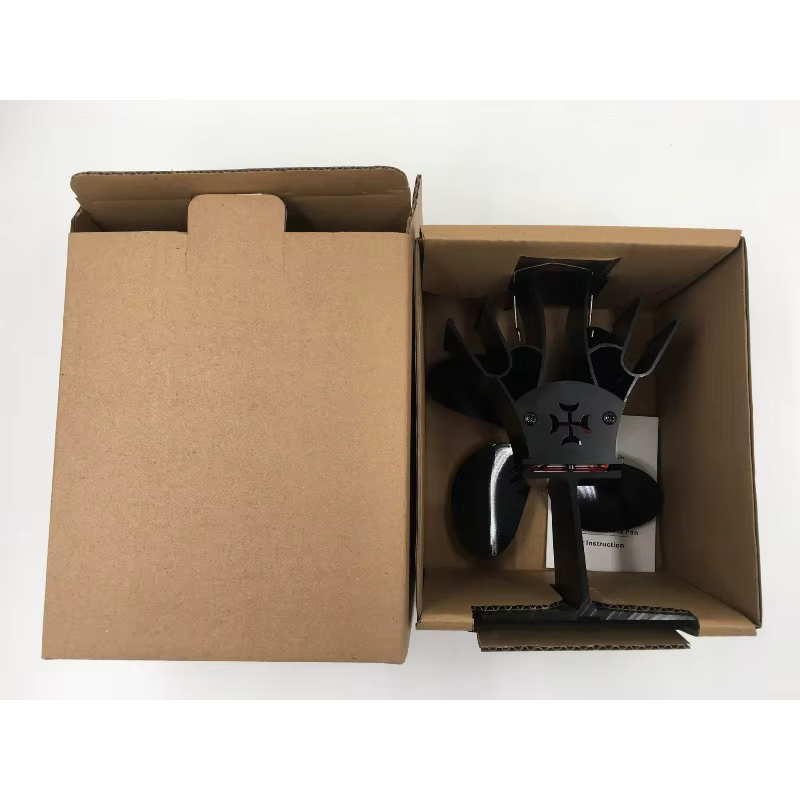 Ventilateur de cheminée à 6 pales, accessoire de cheminée en bois silencieux à démarrage automatique