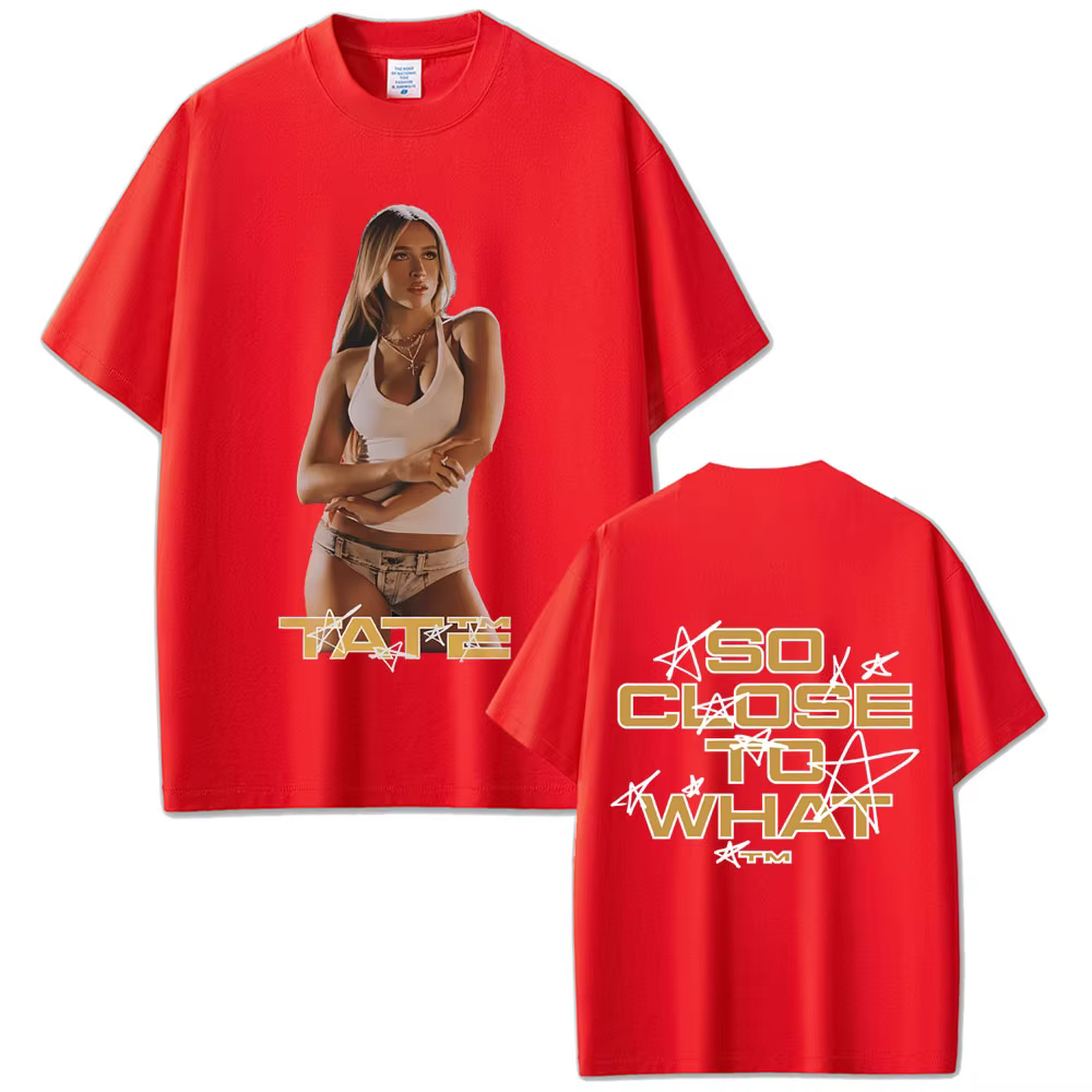 Chanteur Tate Mcrae donc près de ce que Album T-shirt Miss possessif Tour 2025 t-shirts été hommes f