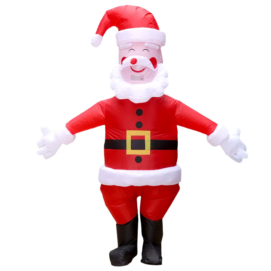 Costume gonflable de père noël pour adultes, Costume de jeu de rôle unisexe, accessoires de Costume 