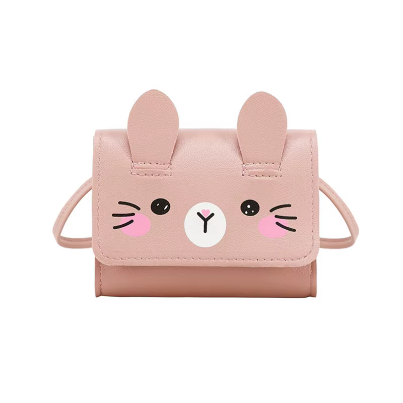 Mini sac à main pour enfants, joli sac à bandoulière en PU pour filles, porte-monnaie princesse pour