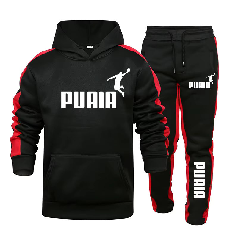 Automne hiver populaire hommes survêtement sweats à capuche + pantalons de Jogging ensemble quotidie
