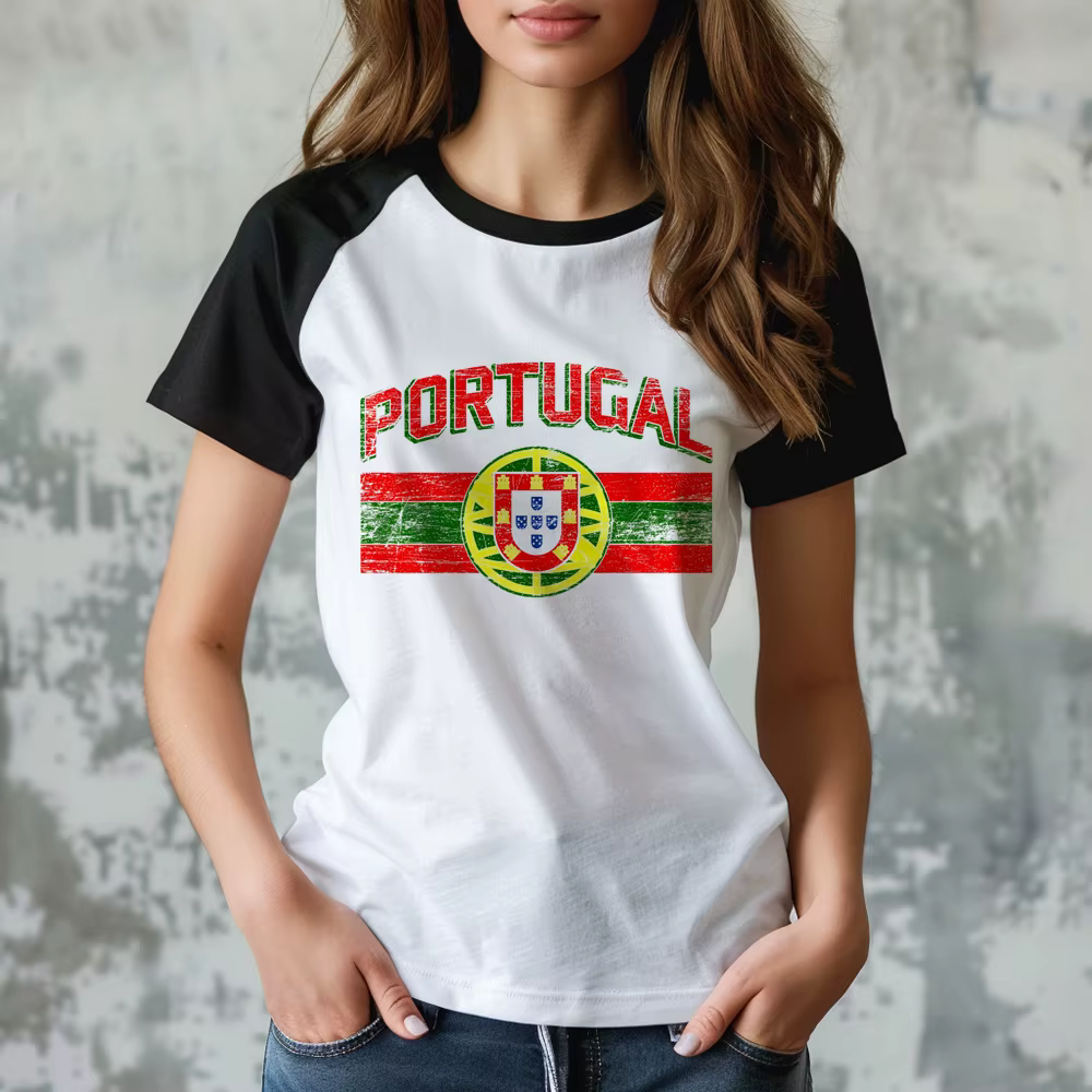 Portugal Tee femmes été bande dessinée drôle t-shirts fille designer années 2000 vêtements japonais