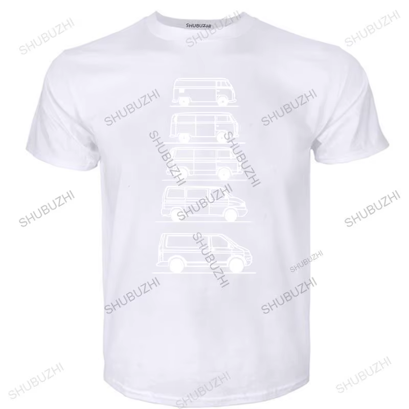 Homme t-shirt été hommes t-shirt transporters campeurs en déguisement t-shirt-T4 Tag Van- Geschenk f