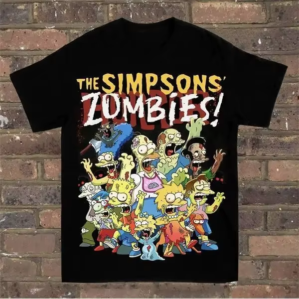 T-shirt à manches courtes décontracté et confortable Summer Simpson pour enfants