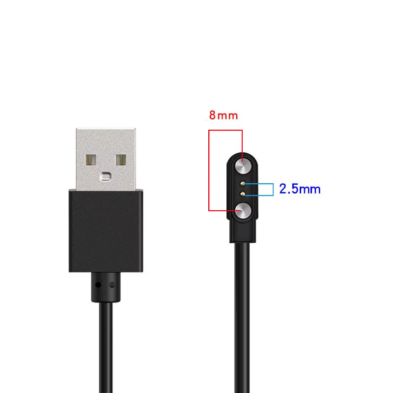 Adaptateur de chargeur de station d'accueil pour montre connectée, 2 broches, 4 broches, câble de Ch