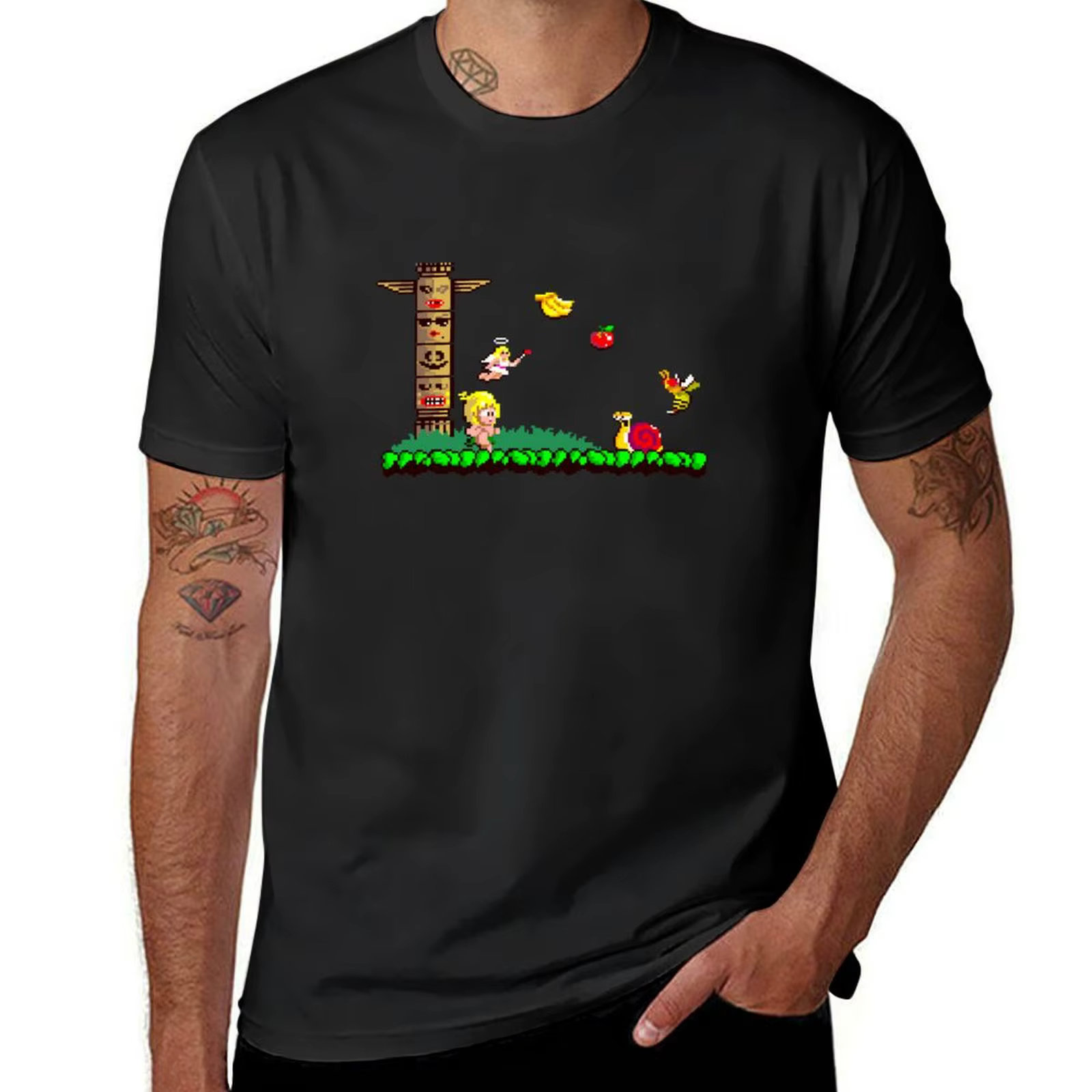 T-shirt Wonder Boy Arcade 2 pour homme, design personnalisé uni, votre propre nouvelle édition, t-sh