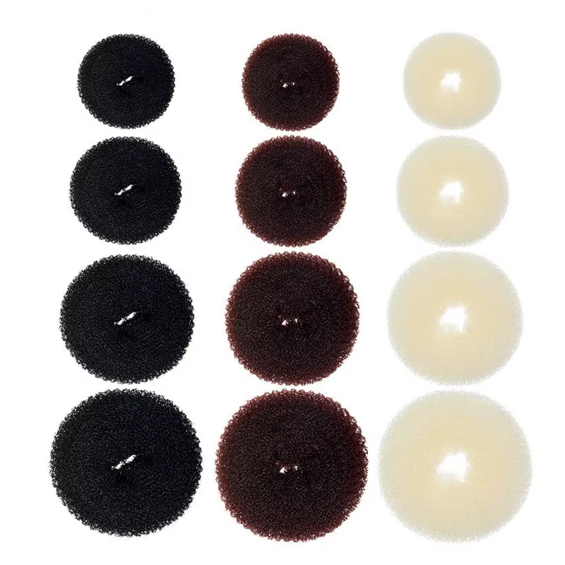 Machine à chignon magique pour femmes, 1 pièce, S M L, noir/marron/ivoire, Donut Bagel, outils pour 