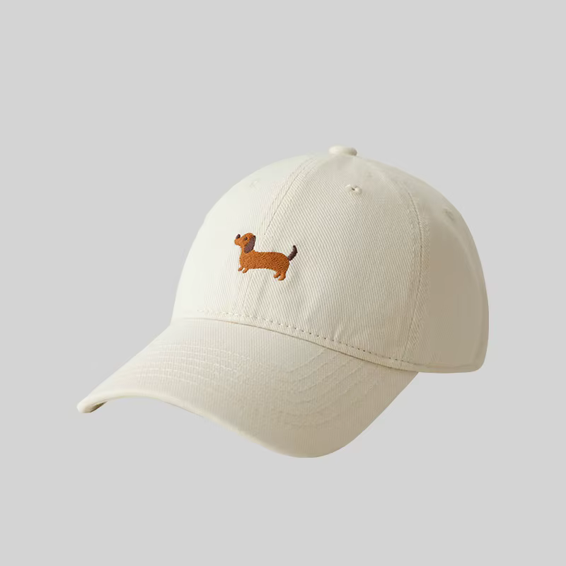 Chapeau de baseball brodé teckel, protection solaire, chapeau d'extérieur à la mode, adapté aux homm