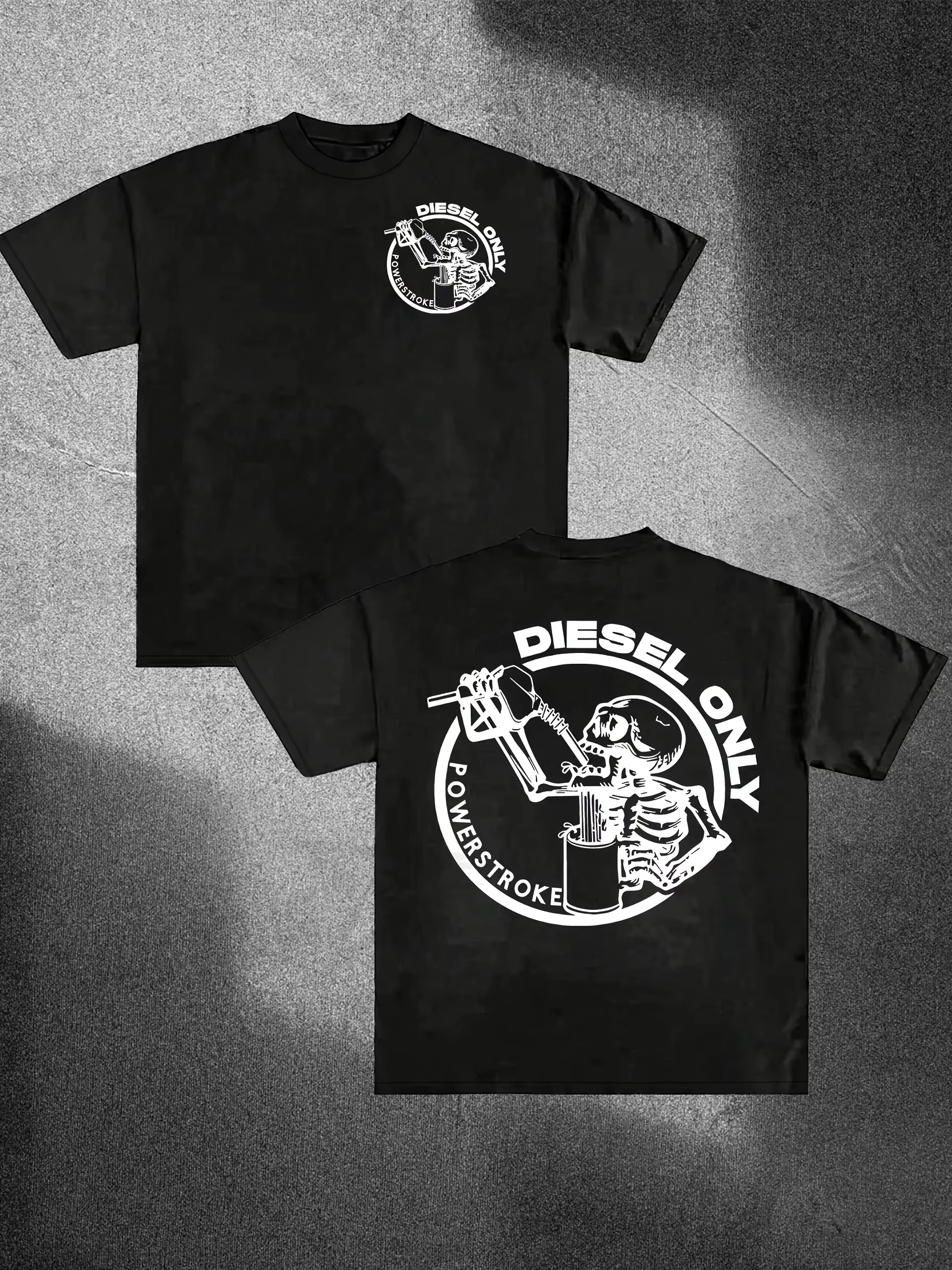 Diesel Power Impact Only T-shirt décontracté à manches courtes et col rond pour homme, style ample, 