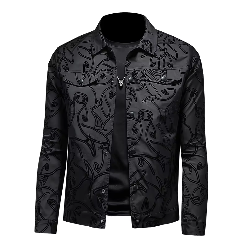 Blouson aviateur flocage de luxe pour hommes, manteau d'affaires décontracté, veste mince, robe à bo
