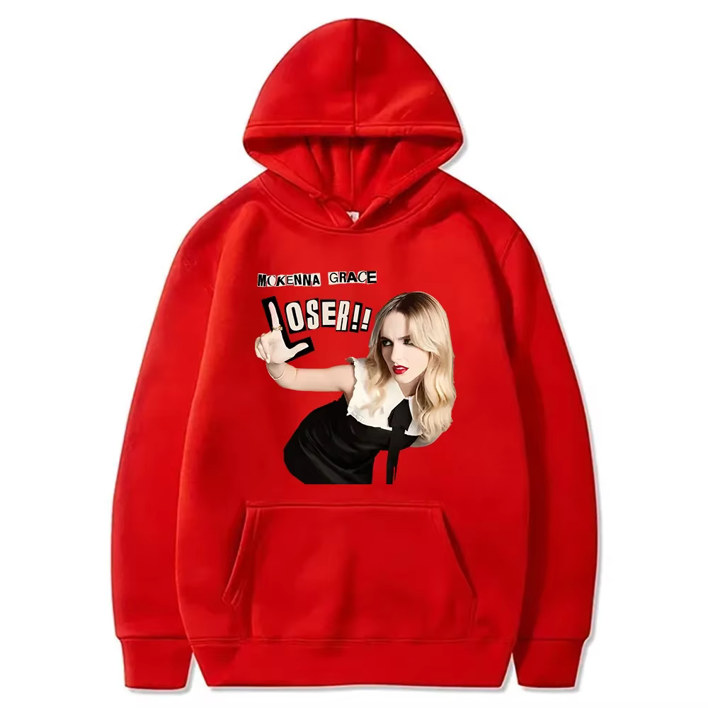 Mckcannelle Grace LOSER!!! Sweat à capuche à manches longues pour hommes et femmes, pulls polyvalent