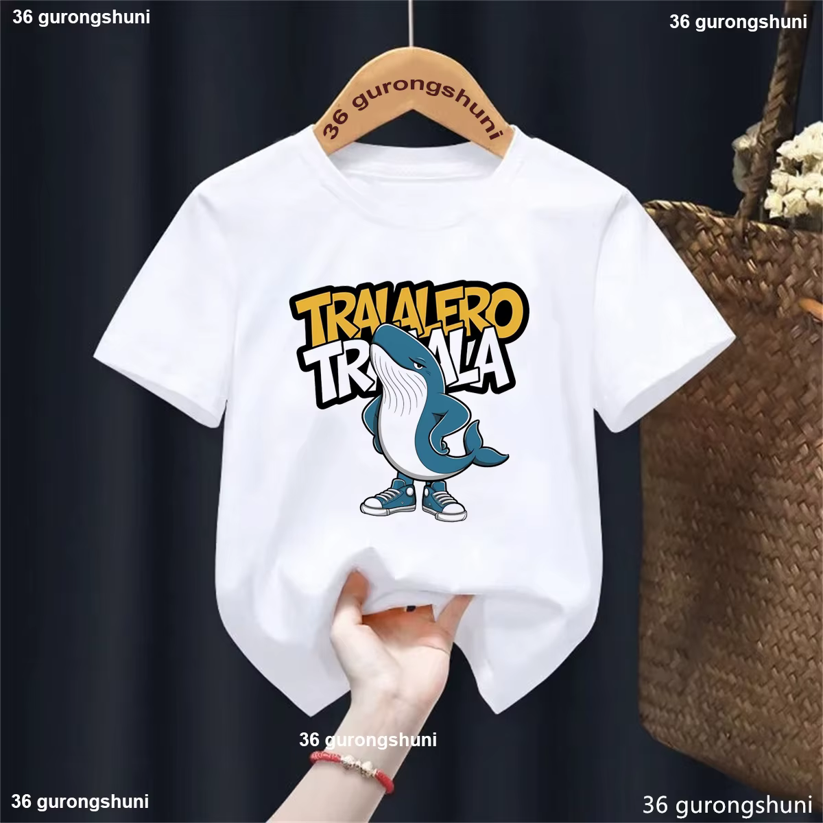 Italien Brainrot Cappuccino Assassino graphique imprimé t-shirt filles/garçons drôle japonais Ninja 