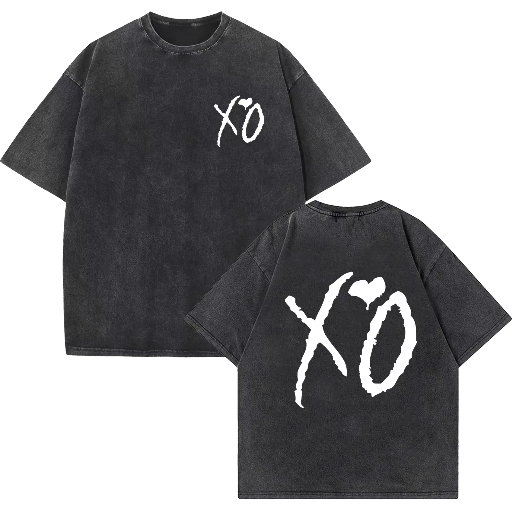The Weeknd T-shirt lavé The Weeknd Merch unisexe décontracté Harajuku t-shirts à manches courtes