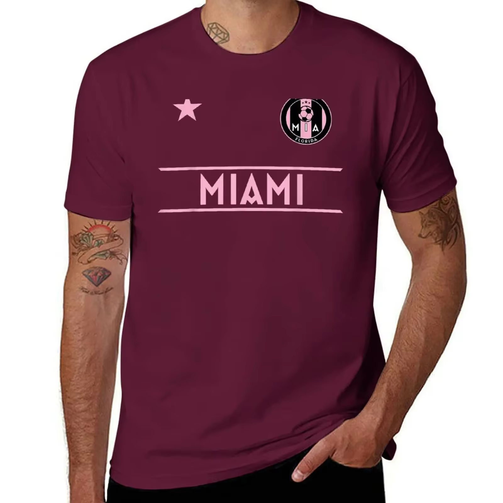 MIAMI-Maillot de football pour hommes, design de fan original, T-shirt Mini Danemark g, vêtements mi