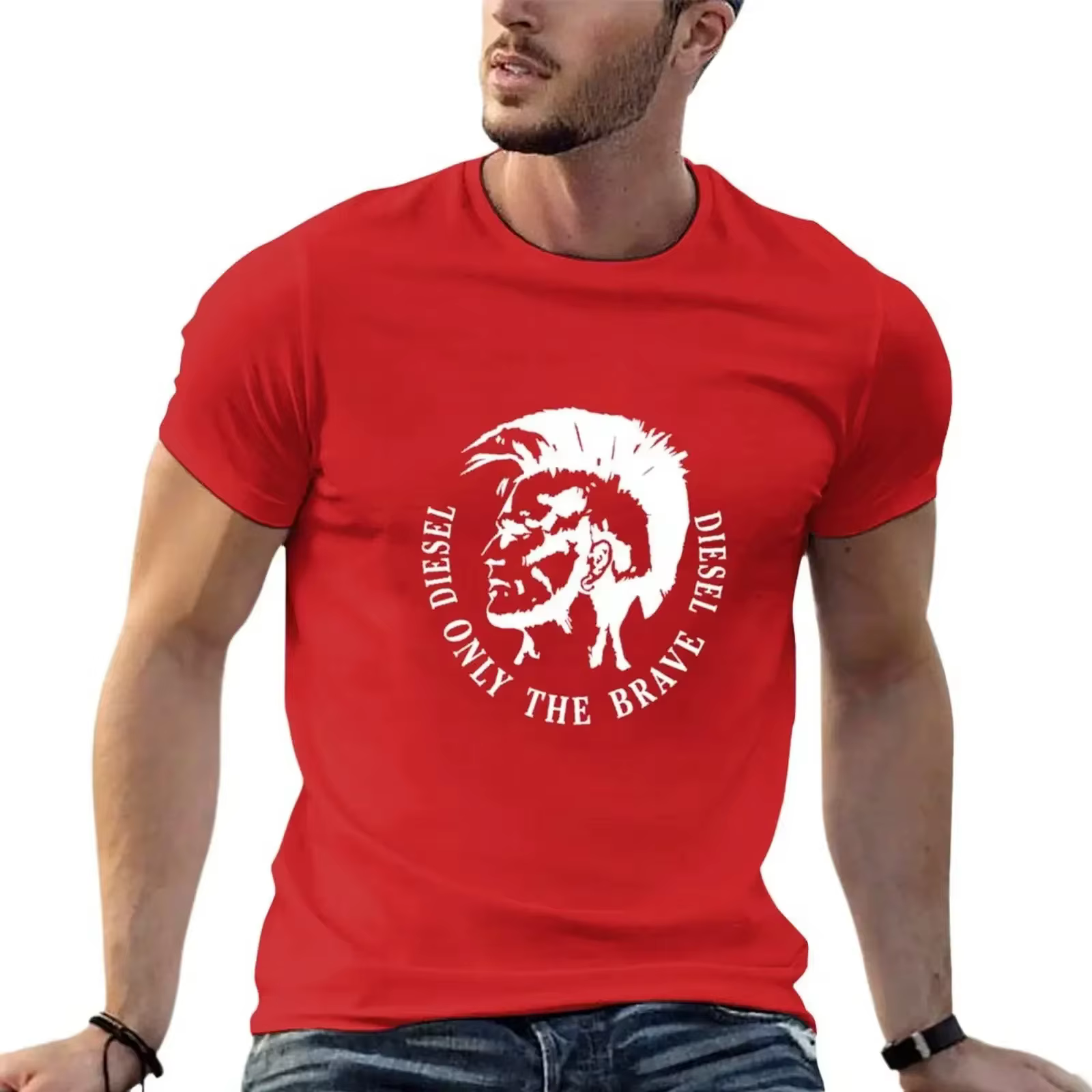 T-shirt d'été à manches courtes pour hommes, imprimé Paris, col rond, décontracté, ample, streetwear