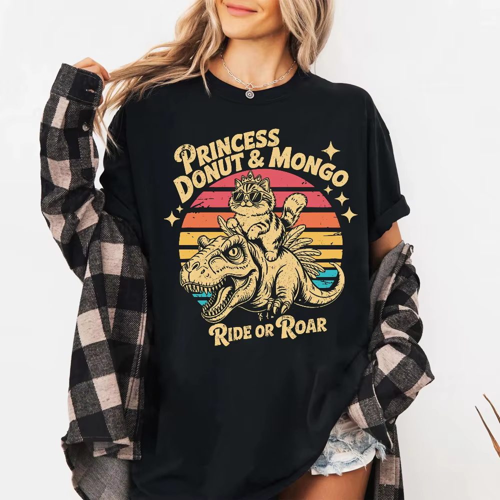 Princesse beignet Mongo chemise donjon chenille Carl chemise mode t-shirt vêtements graphique à manc