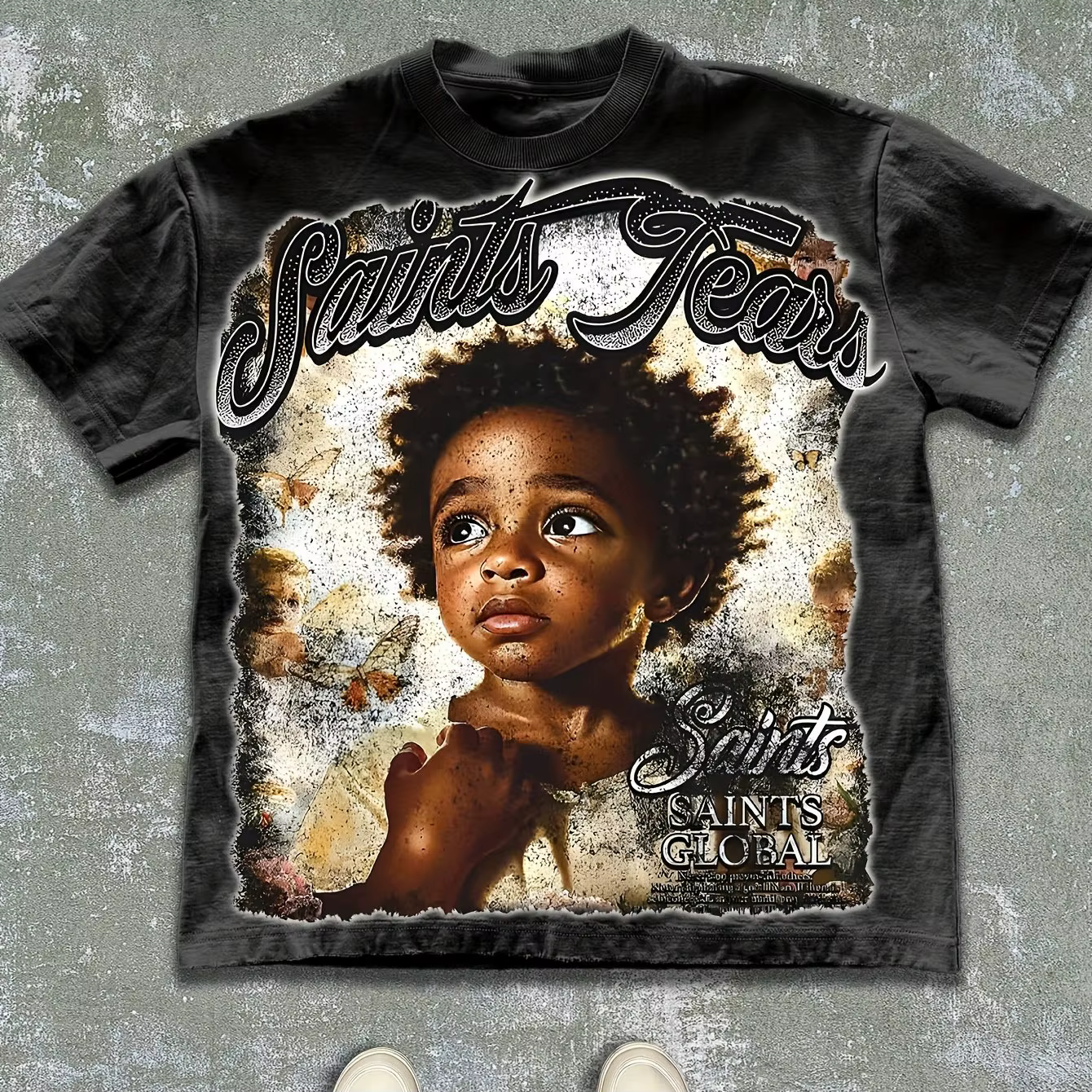 T-shirt à motif Saint's Tears pour hommes, pour le printemps et l'été, adapté aux hommes et aux femm