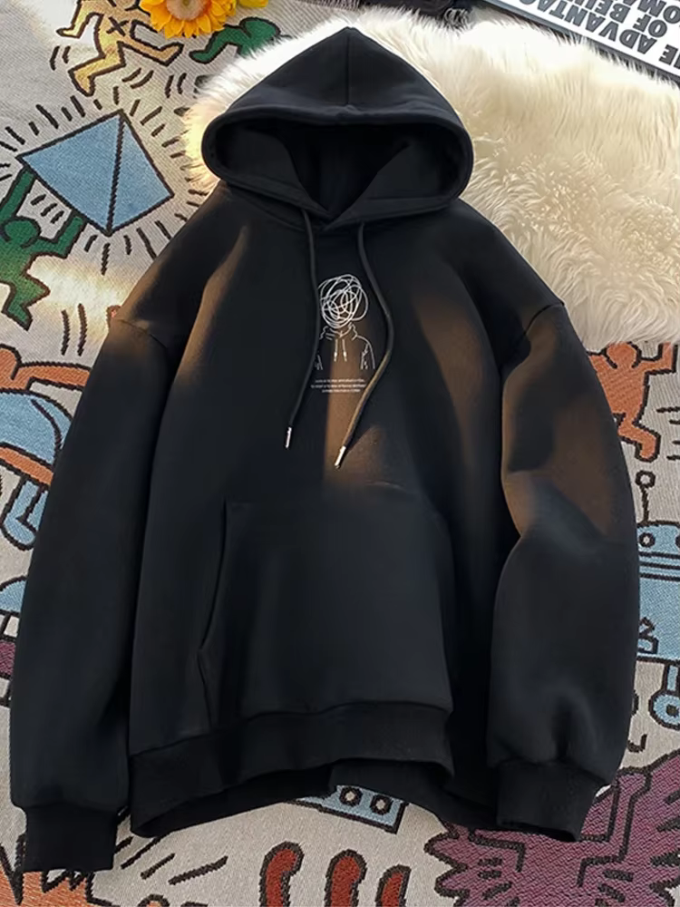 Sweats à capuche graphiques pour garçons de remue-méninges drôles pour hommes, Hip Hop, Baggy, PVD, 
