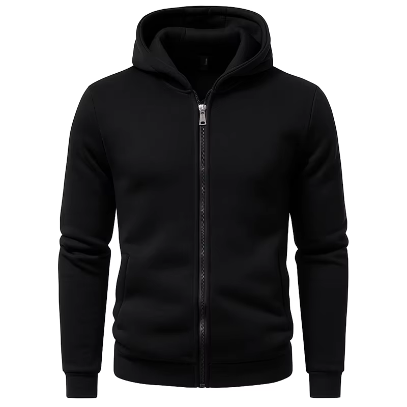 Sweat à capuche pour hommes Style décontracté à capuche hommes Hip-Hop mâle Zip Design Doberman swea