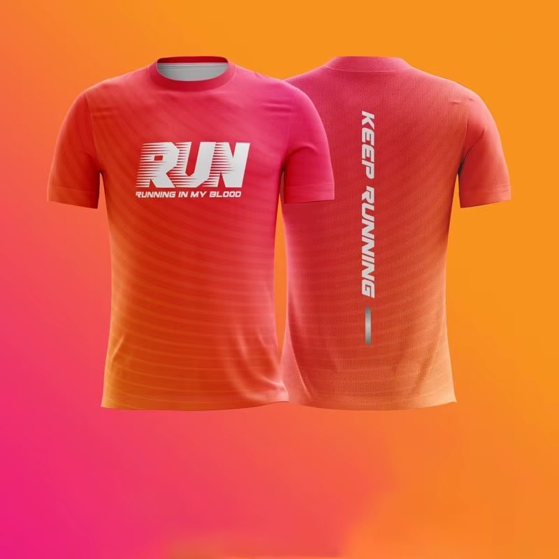 Mode Simple course lettres T-shirts mode tendance en plein air course 3D imprimé unisexe T-shirts en
