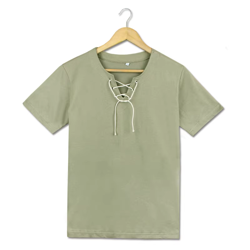T-shirt à manches longues/courtes de couleur verte/grise, costume de cosplay Eren Jaeger, chemise dé