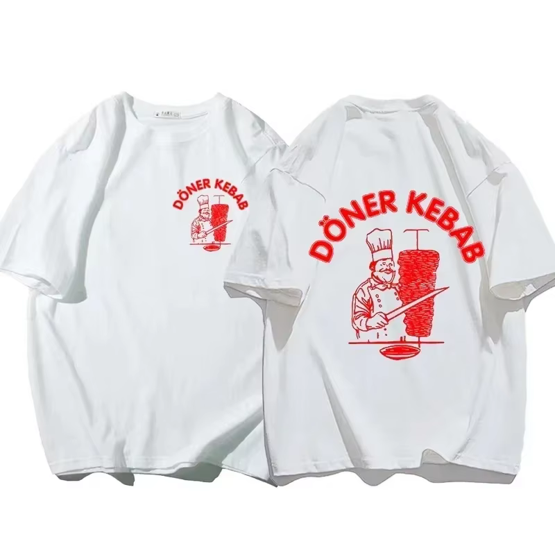 T-Shirts sportifs Doner Kebab femme imprimé été T-shirt femmes haut à manches courtes col rond décon