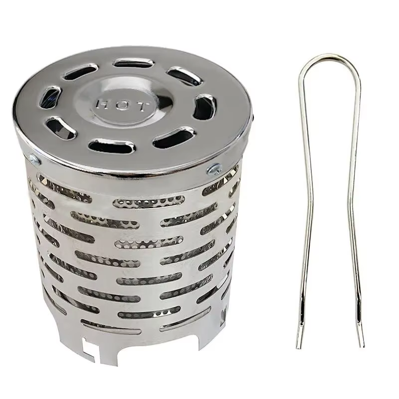 Couvercle chauffant en acier inoxydable, poêle chauffant de Camping en plein air, chauffage infrarou