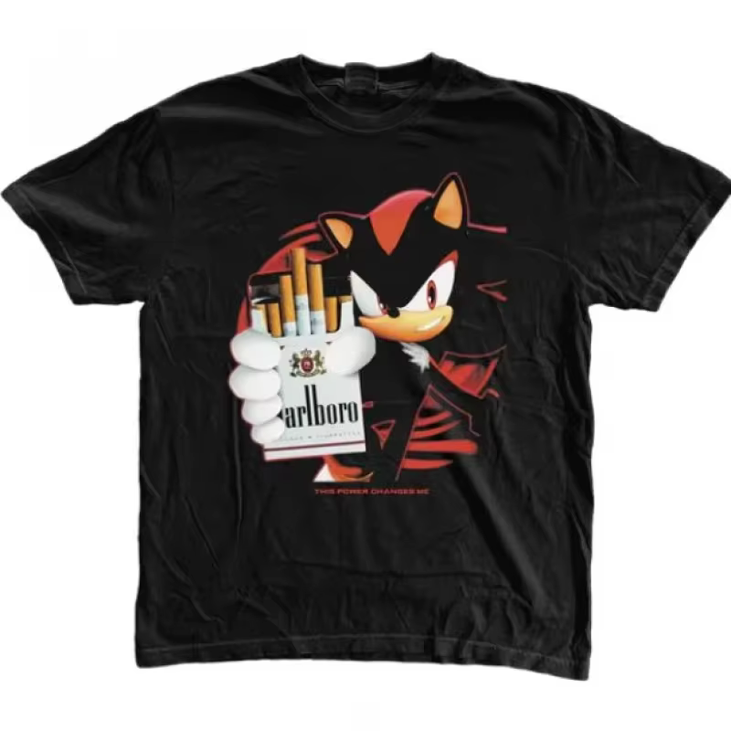 Ultimate Power Sonic Adventure t-shirt unisexe Vintage graphique t-shirts gothique Grunge Y2k Emo sc