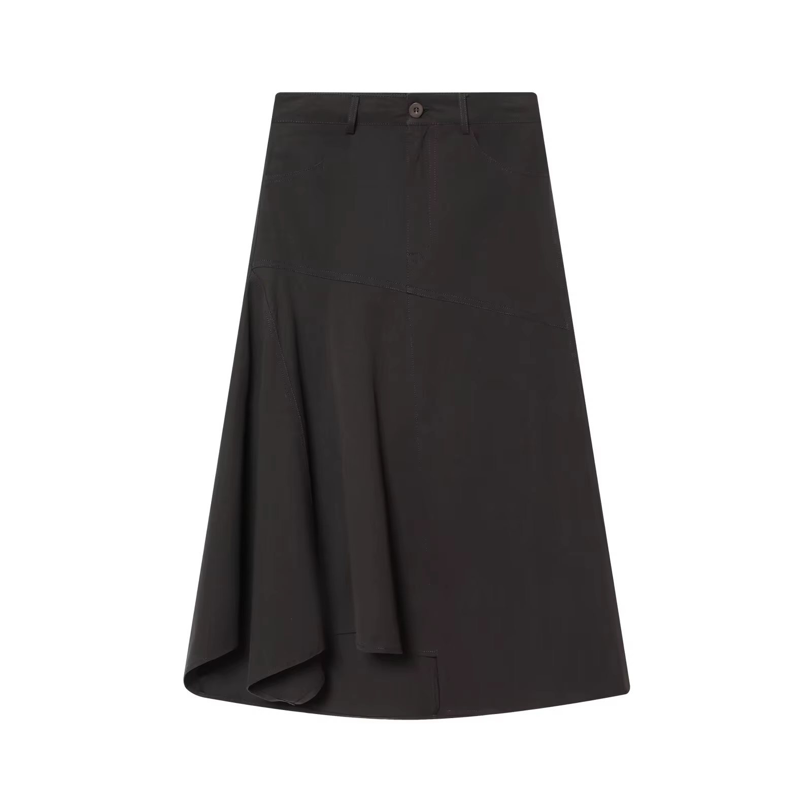 Jupe mi-longue asymétrique rétro polyvalente pour femmes HH, mode printemps, taille haute, streetwea