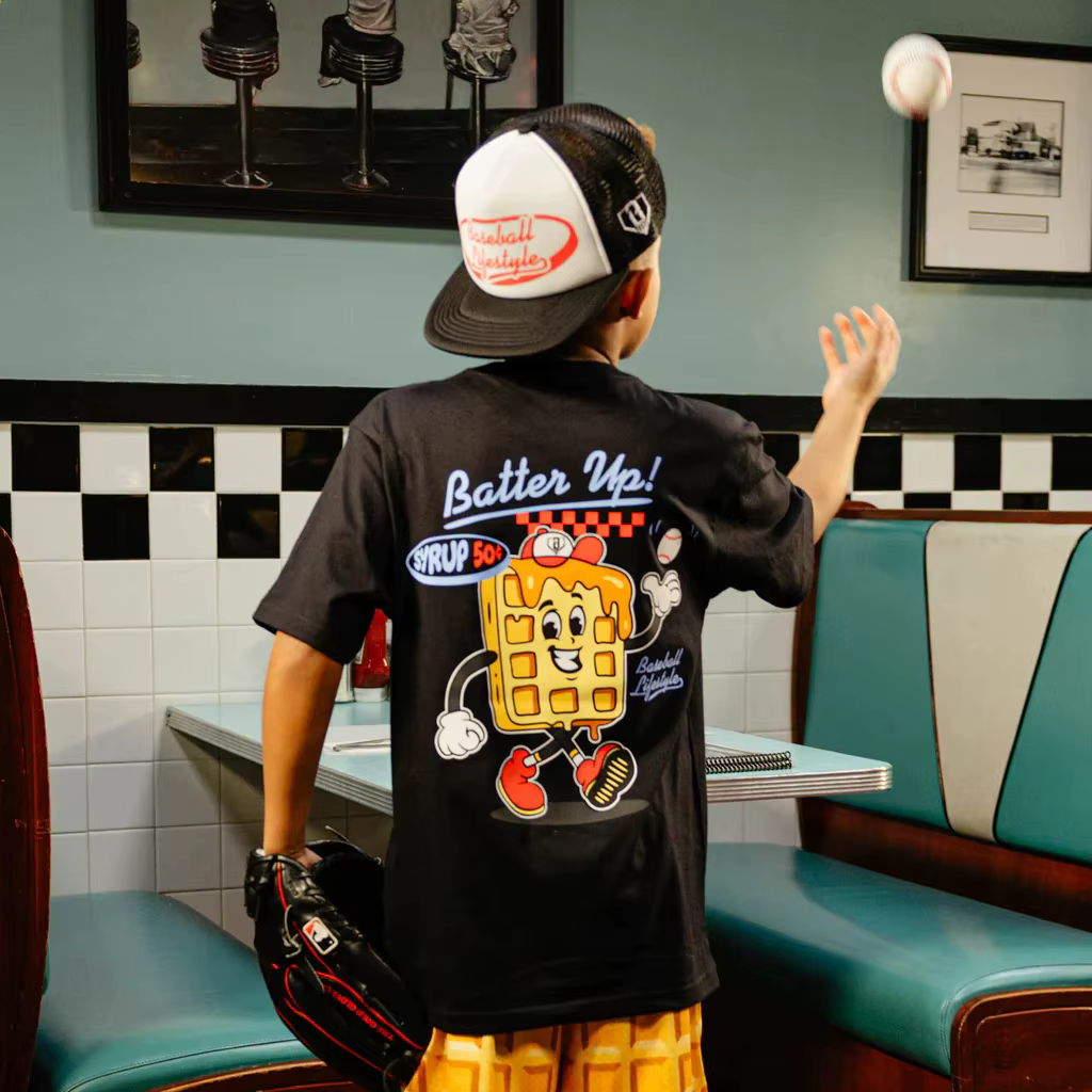T-shirt surdimensionné respirant et à séchage rapide pour hommes et femmes, style baseball pour enfa