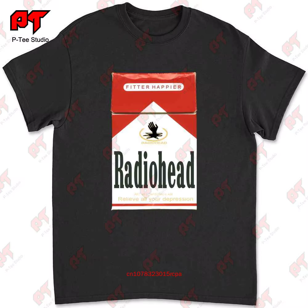 T-shirt pour struction er Radiohead Malboro, 9PIO