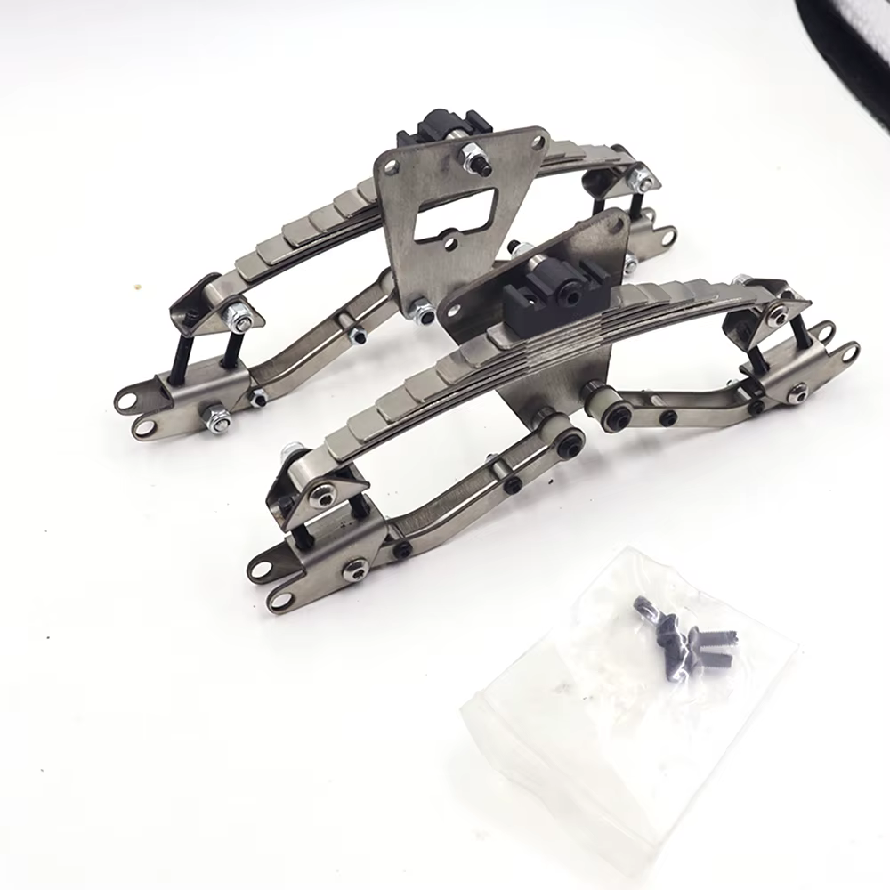 Accessoires de suspension arrière de simulation en métal pour camion Tamiya RC 1/14, benne de remorq