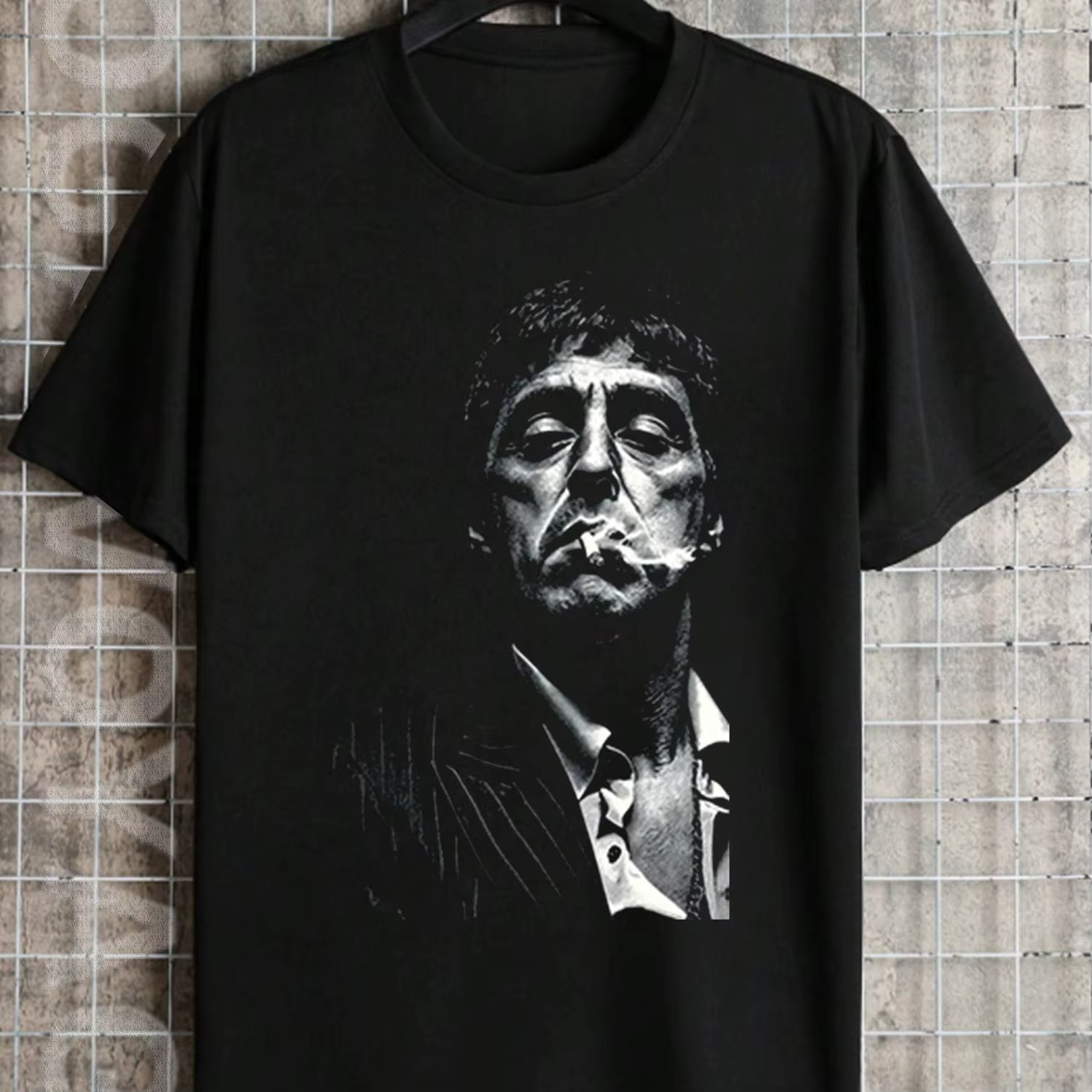 T-shirt imprimé Tony Montana Donnie Brasco pour homme - Look emblématique de collection pour tenue d